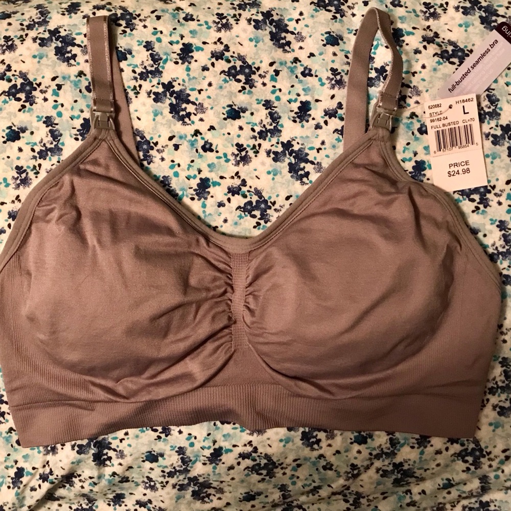 Grey Maternity/Nursing Bra